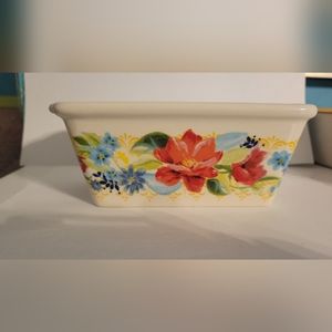EUC The Pioneer Woman Spring Bouquet Mini Loaf Pan